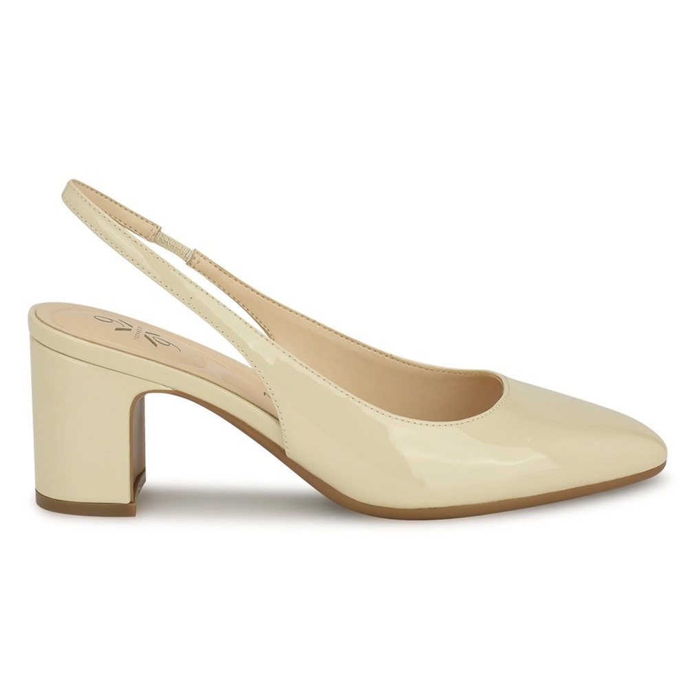 NINE WEST SINEAD 9X9 BLOCK HEEL SLINGBACKS